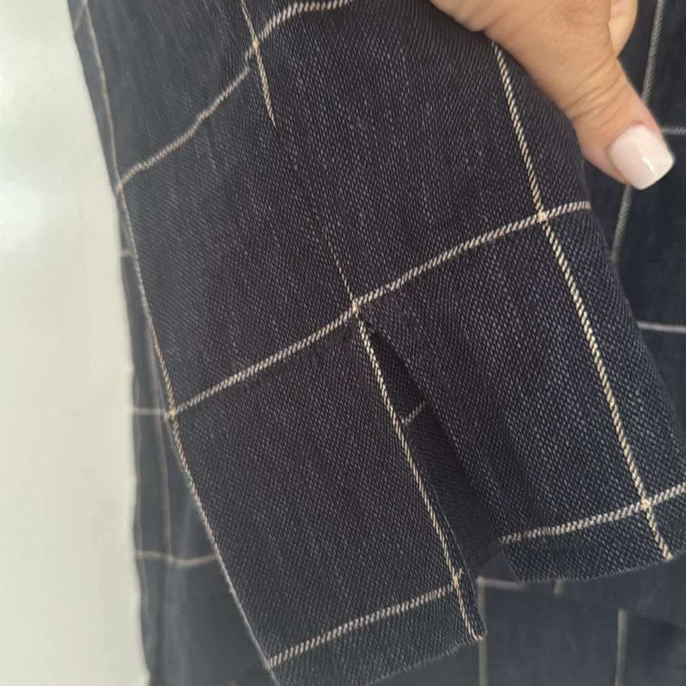 MASAI Women's navy Grid Pattern Jacket - Picture 5 of 7